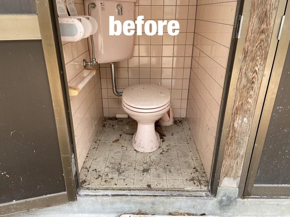 鳥取県境港市でトイレ清掃を行いました。