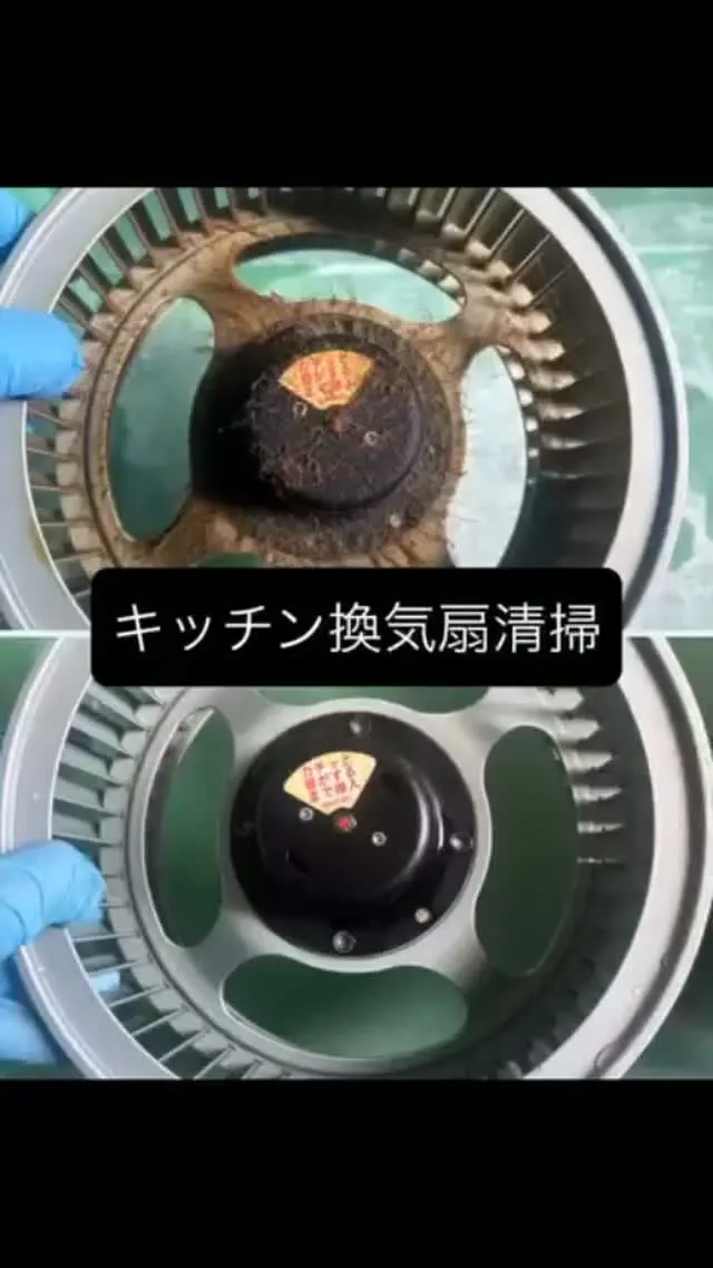 キッチン換気扇清掃